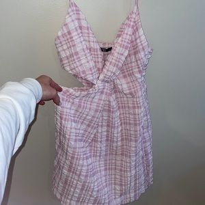 Zara Pink Mini Cutout Dress